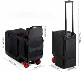 Smart electric motorized rideable carry-on "scooter" luggage/ suitcase
